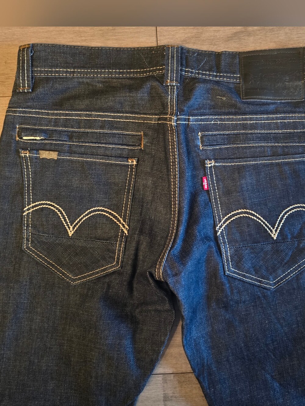 Levis 511 Skinny Premium Black Label  Indigo Jeans Mens 32x32 Zipper Pocket